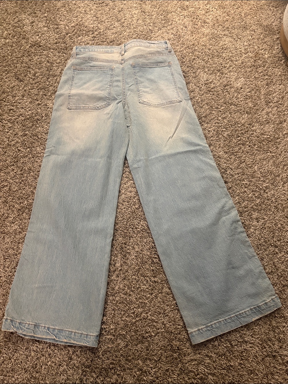 No Boundaries Faded Light Blue Wide Leg Flare Jeans - Picture 5 of 6